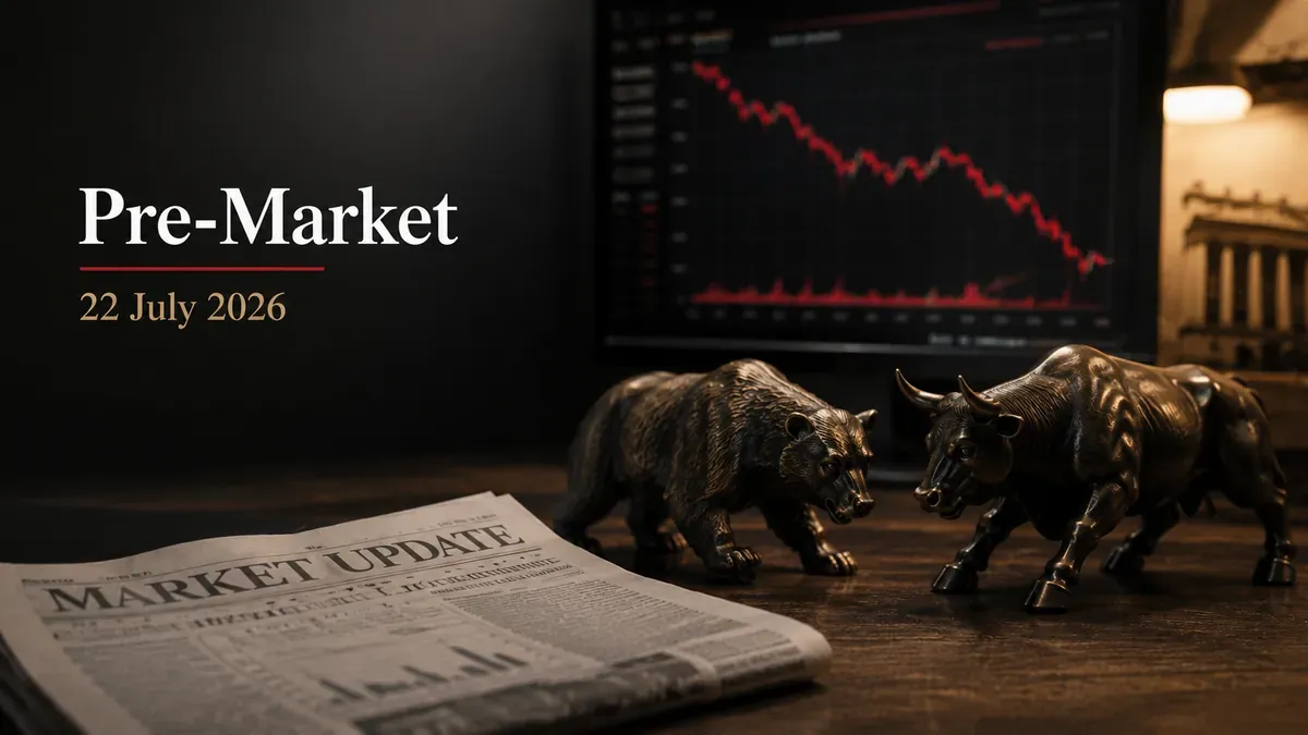pre market 22 july 2026 nifty outlook gift nifty market outlook Pre-Market 22 July 2026: GIFT Nifty Signals Soft Start; What To Expect From Nifty Today