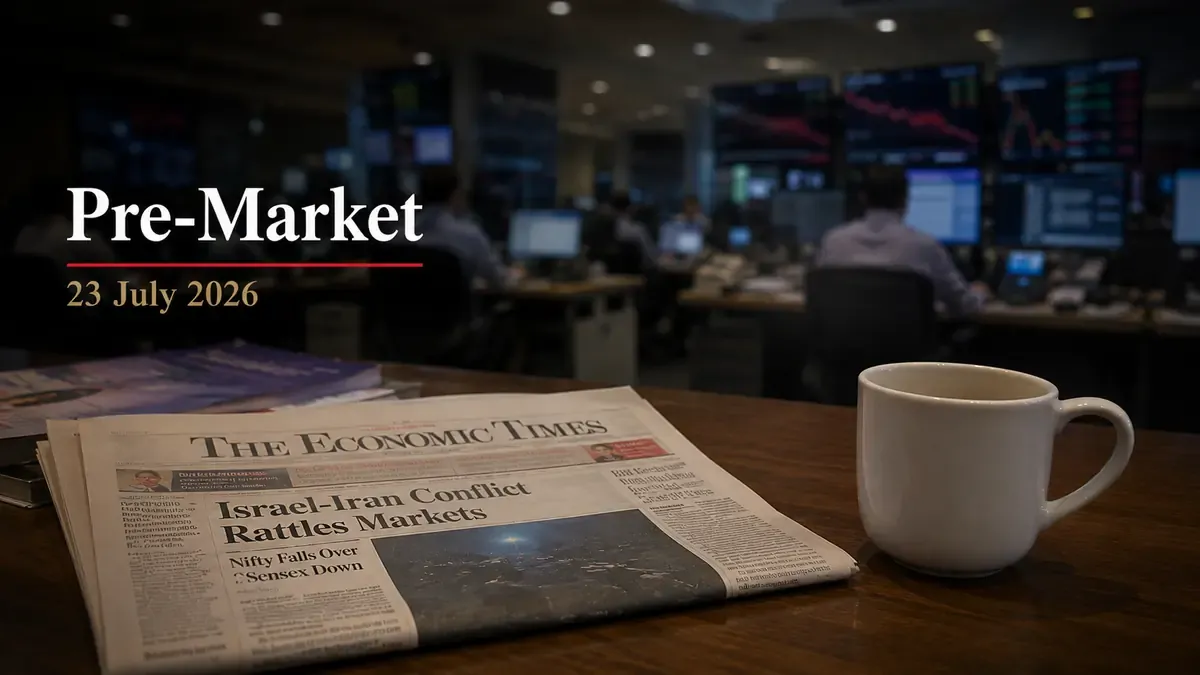 Pre-Market 23 July 2026: GIFT Nifty Stays Below 24,000; What To Expect From Nifty Today