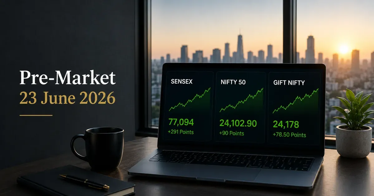 pre-market-23-june-2026-sensex-77094-nifty-24103-us-iran-talks-market-outlook pre-market-23-june-2026-sensex