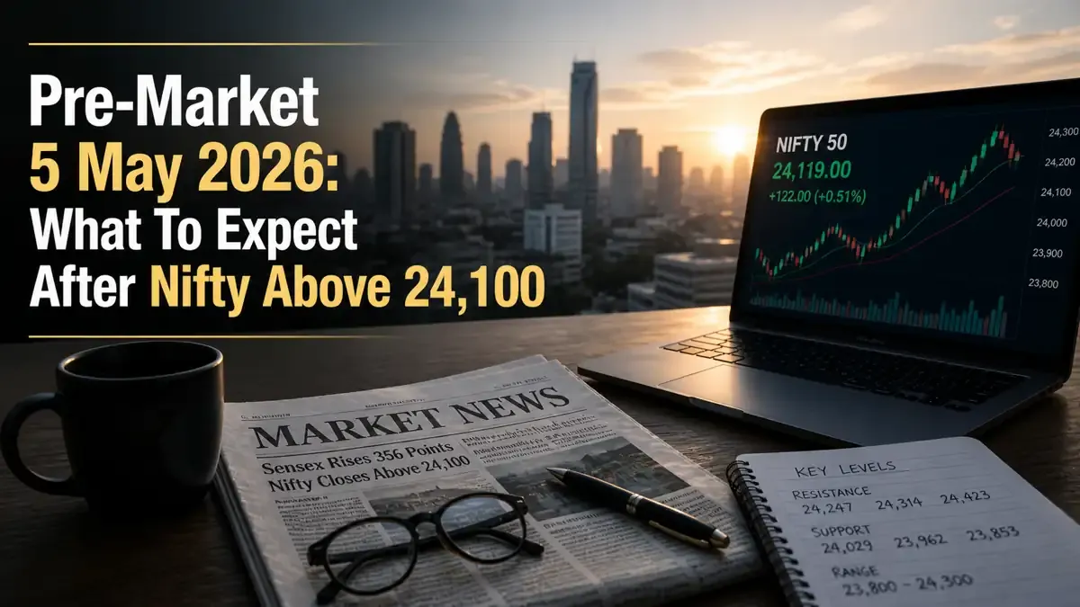 pre-market-5-may-2026-nifty-24119-sensex-77269-global-cues-q4-earnings pre-market-5-may-2026