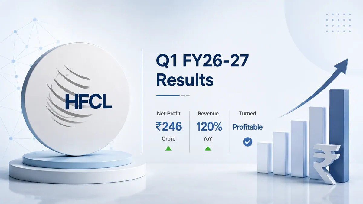 hfcl q1 fy 2026 27 results net profit 246 crore revenue soars 120 percent HFCL Q1 FY 2026-27 Results