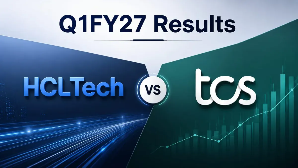 HCLTech vs TCS Q1FY27 Results: AI Megadeals Surge