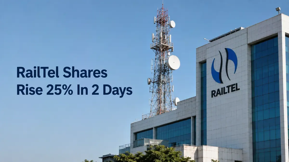 RailTel Shares Rise 25% In 2 Days After Bagging Over ₹600 Cr Projects