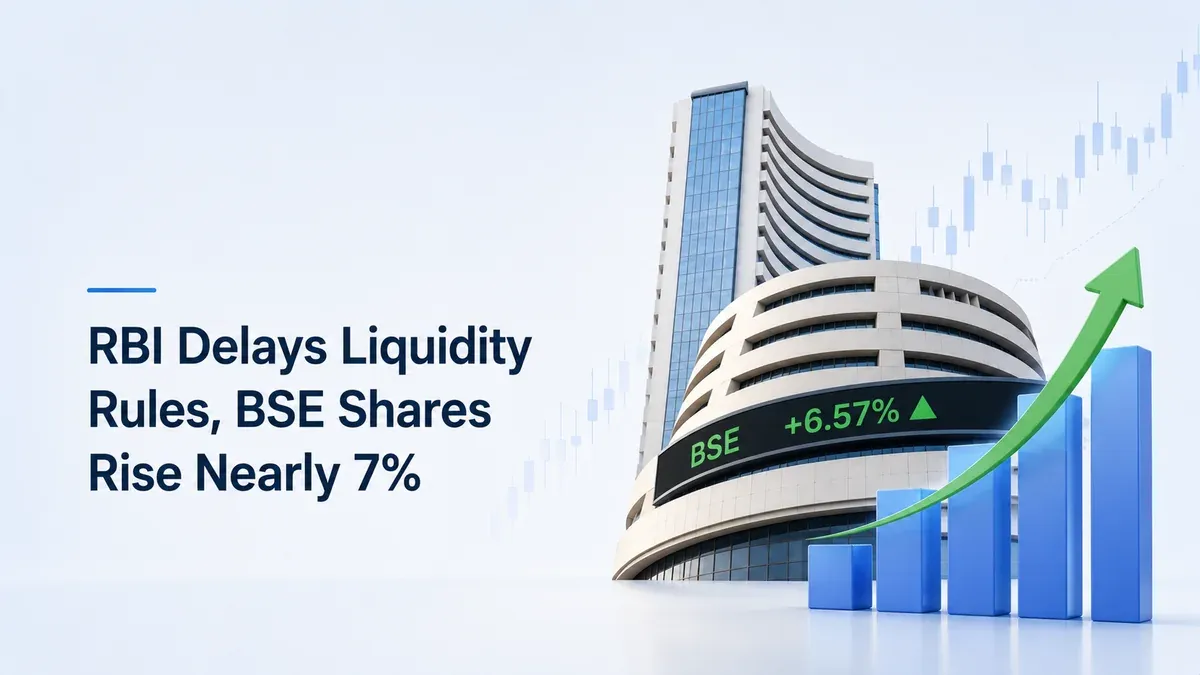 RBI Delay Of Revised Liquidity Framework Lifts BSE Shares By Nearly 7% In Early Trade  