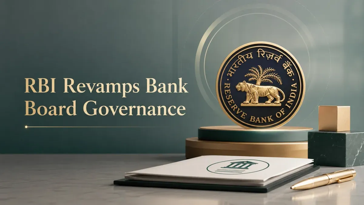 rbi bank board governance principles based framework october 2026 RBI Overhauls Bank Board Governance Framework