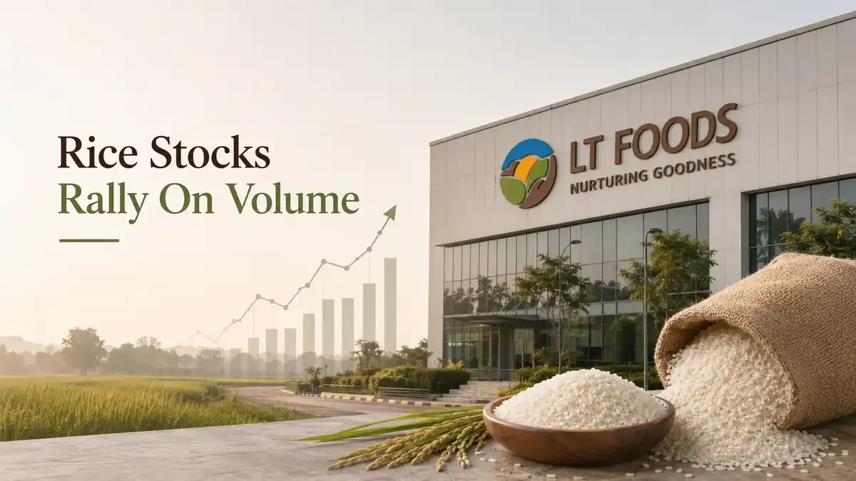 lt foods krbl shares jump nearly 8 percent as rice stocks rally LT Foods, KRBL Shares Jump