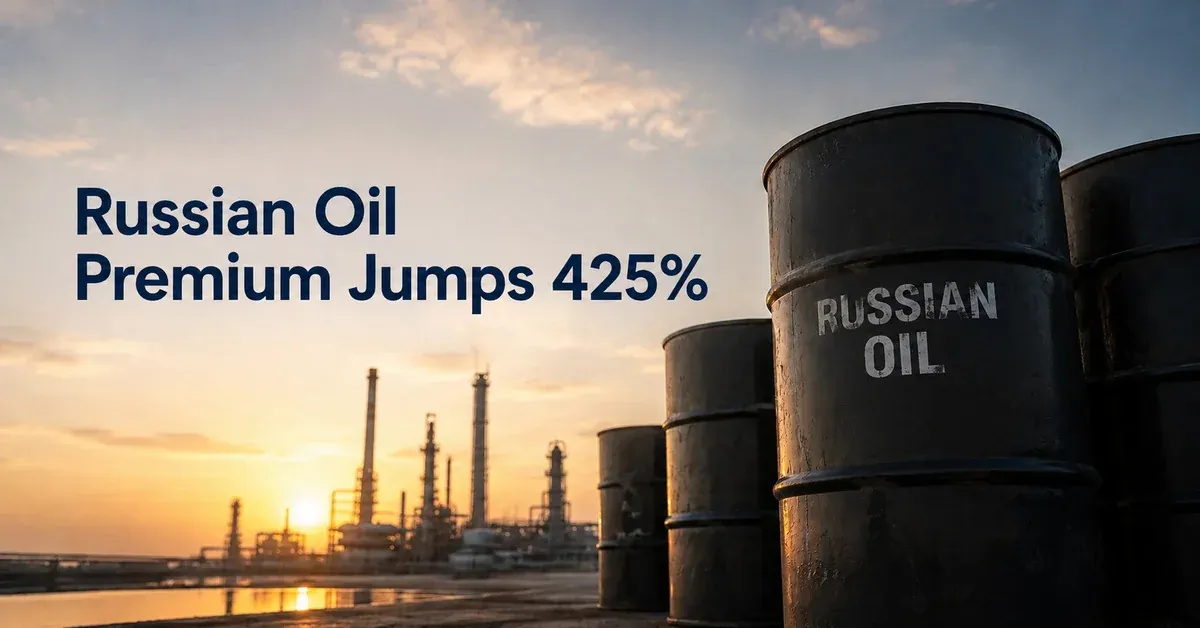 Russian Oil Premium Jumps 425% As India's Import Bill Soars