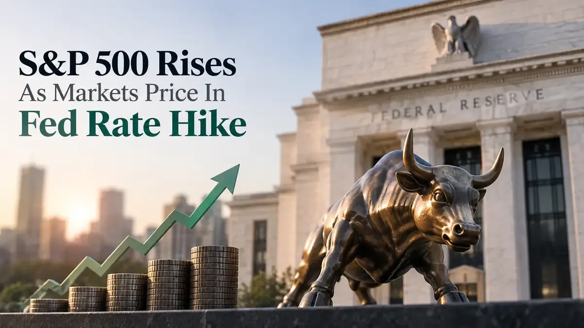 us stocks rise fed rate hike bets strengthen S&P 500 Rises As Markets Price