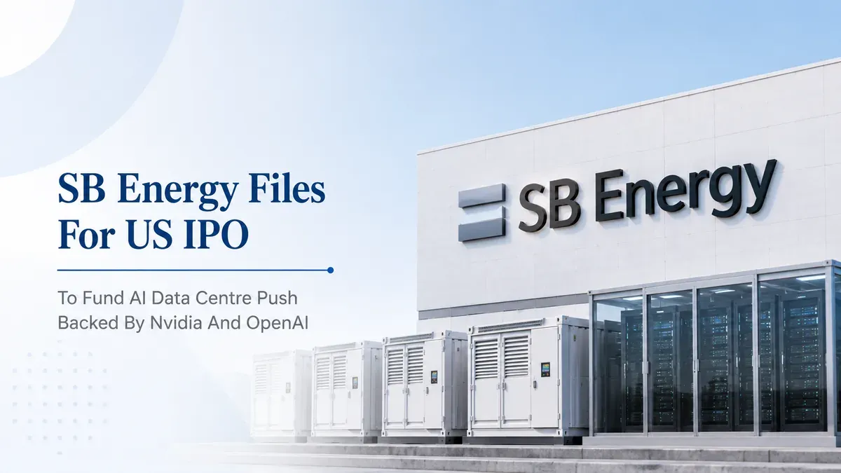 sb energy files us ipo nasdaq listing ai data centre expansion SB Energy Files For US IPO, Eyes Nasdaq Listing To Fund AI Data Centre Push Backed By Nvidia And OpenAI