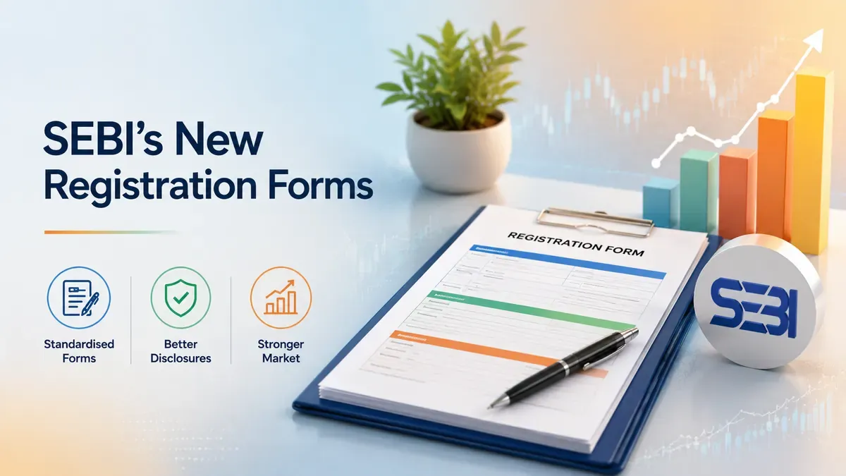 SEBI Introduces New Registration Forms For Stockbrokers, Clearing Members