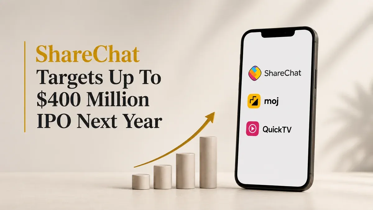 sharechat-mohalla-tech-400-million-ipo-profitable-2026 ShareChat Parent Mohalla Tech Plans $400 Million IPO
