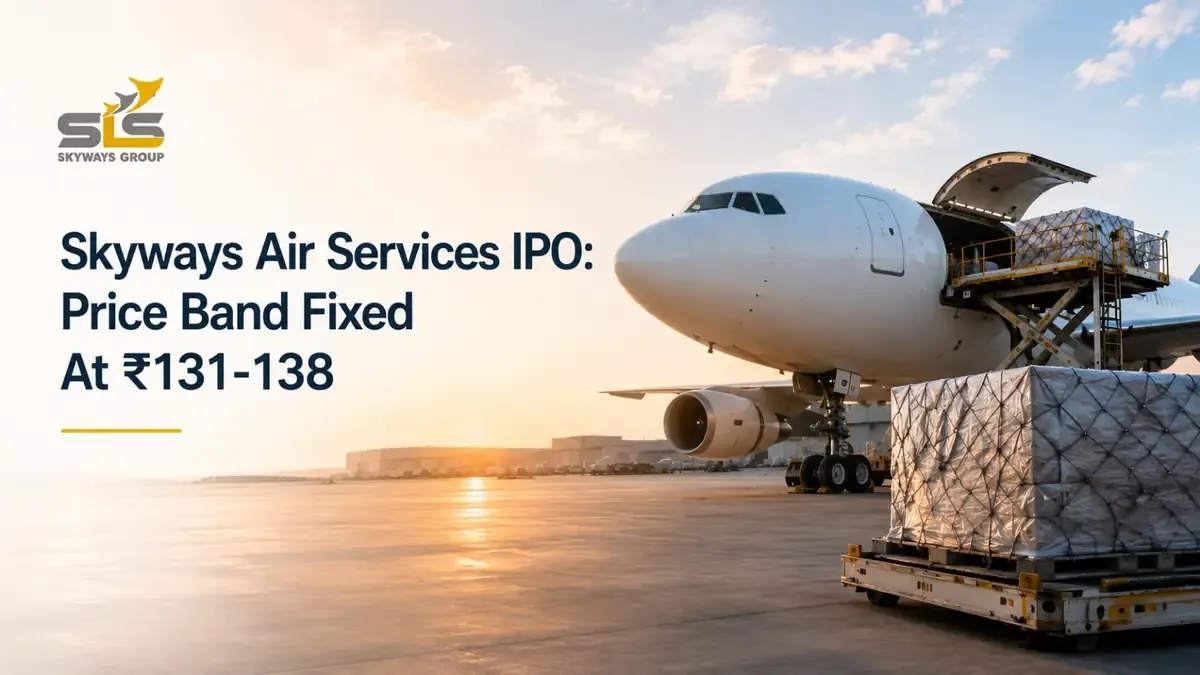 skyways air services ipo price band fixed Skyways Air Services IPO: Price Band Fixed At ₹131-138; Issue Size ₹582.8 Crore