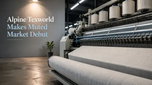 alpine texworld shares list flat at 105 after ipo Alpine Texworld Shares Debut Flat At ₹105