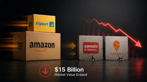 Amazon, Flipkart's Quick Commerce Push: US$15 Billion Selloff In Eternal, Swiggy