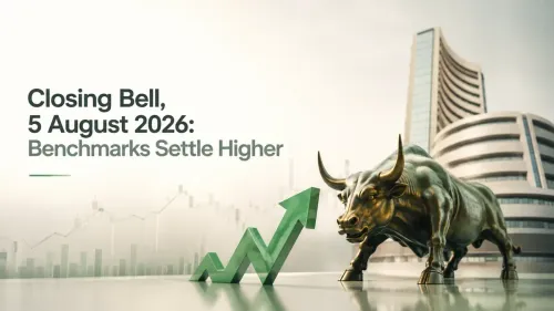 closing bell 5 august 2026 sensex nifty end higher Closing Bell, 5 August 2026: Benchmarks End In Green