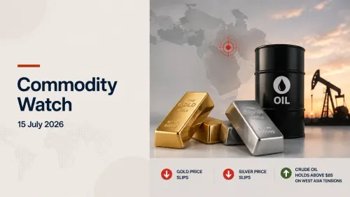 Gold  and Silver Price Today Slip Despite Soft US CPI; Crude Oil Holds Above $85 on West Asia Tensions| Kotak Neo Commodity Watch