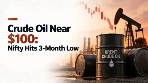 crude oil near 100 nifty three month low Crude Oil Near $100: Nifty Falls to 3-Month Low; What Happened the Last Time Oil Hit This Level?