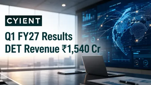 cyient q1 fy27 results det revenue Cyient Q1 FY27 Results: DET Revenue Rises 10.6% to ₹1,540 Crore