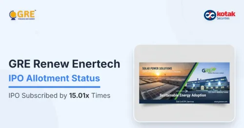 GRE Renew Enertech IPO Allotment Status: Here’s How to Check Allotment Online
