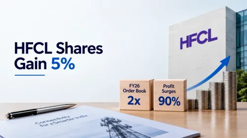 HFCL Share Price: Stock Jumps 5% As FY26 Order Book Doubles; Profit Surges 90% 