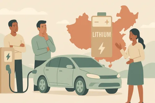 India’s EV Stocks Under Pressure as China Tightens Grip on Lithium Exports