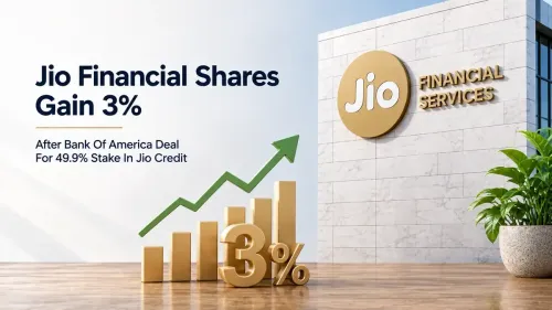 Jio Financial Shares Gain 3% After Bank Of America Deal For 49.9% Stake In Jio Credit
