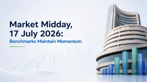 stock market today sensex nifty afternoon trade Market Midday, 17 July 2026