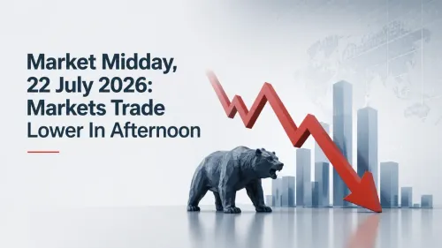 Market Midday, 22 July 2026: Benchmarks In Red In Afternoon Trade
