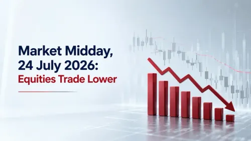 market midday 24 july 2026 sensex nifty fall over west asia boil Market Midday, 24 July 2026