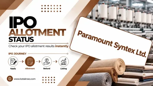 Paramount Syntex IPO Allotment Status Paramount Syntex IPO Allotment Status Online Check on Bigshare Services & BSE SME Platform for all Investors