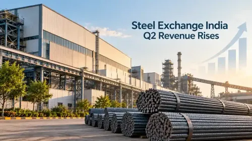 steel exchange india q2 fy27 revenue rises 45 percent on record rebar production Steel Exchange India Q2 FY27 Revenue Touches ₹340 Crore, Rising 45% YoY On Strong Demand And Higher Manufacturing Output
