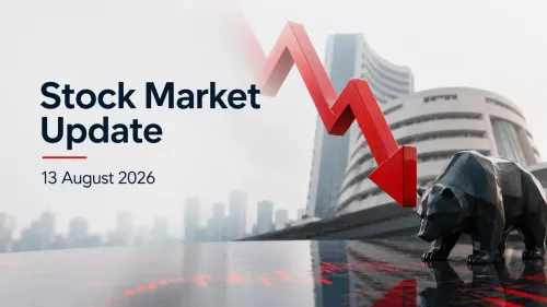 Stock Market Update 13 August 2026: Sensex Drops Over 150 Pts; Nifty 50 Below 24,350 