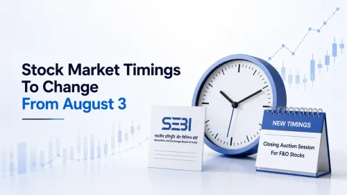 Stock Market Timings To Change From August 3