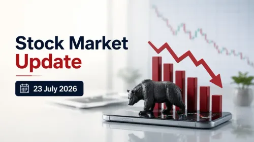 Stock Market Update 23 July 2026: Sensex Falls Over 300 Pts; Nifty 50 Below 24,000