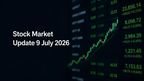 stock market update sensex nifty 9july 2026 Stock Market Update 9 July 2026: Sensex Gains Over 300 Pts; Nifty 50 Near 24,000