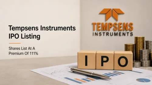 tempsens instruments shares list at 111 percent premium Tempsens Instruments IPO Listing