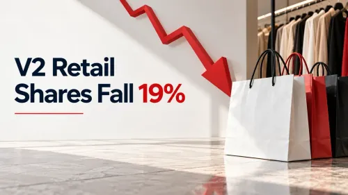 V2 Retail Shares Fall 19% After Q2 FY27 Revenue Rises 28.4% To ₹905 Crore As Same-Store Sales Growth Slows