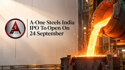 a one steels india ipo opens on 24 september with 405 crore offer A-One Steels India IPO To Open On 24 September With ₹355 Crore Fresh Issue