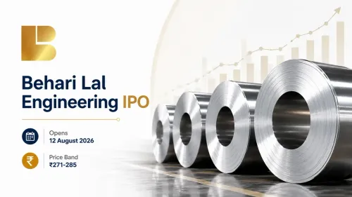 Behari Lal Engineering IPO Opens From 12 August; Price Band Fixed At ₹271-285 