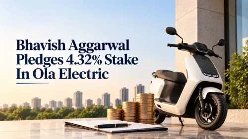 Bhavish Aggarwal Ola Electric Stake Pledge of 4.32% Holding Committed for ₹1,000 Crore Rights Issue