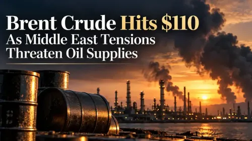 Brent Crude Hits $110 As Middle East Tensions And Ukraine Strikes On Russian Refineries Threaten Global Oil Supplies