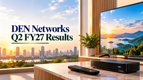 den networks share price in focus as company announces q2 fy27 results DEN Networks Q2 FY27 Results: PAT Rises 5% Year-On-Year To ₹37 Crore As EBITDA Drops To ₹10 Crore