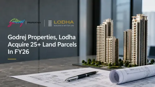 Godrej Properties, Lodha Acquire 25+ Land Parcels In FY26, Target ₹1 Lakh Cr Revenue