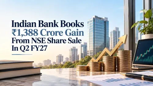 indian bank books rs 1388 crore gain from nse share sale in q2 fy27 Indian Bank Q2 FY27 Treasury Earnings Boosted Due To ₹1,388 Crore Gain From The Sale Of NSE Shares