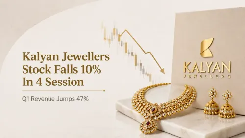 Kalyan Jewellers Share Price: Stock falls 10% in 4 sessions; Q1 revenue jumps 47%