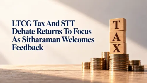 ltcg tax stt debate finance minister welcomes views Sitharaman Opens Door To LTCG Tax And STT Feedback; Sensex Surges Over 1,100 Points And HCLTech Leads The IT Rally