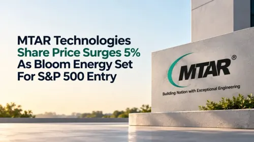 mtar technologies share price rises 5 percent upper circuit bloom energy sp 500 MTAR Technologies Share Price Jumps 5% As Key Client Bloom Energy Enters S&P 500