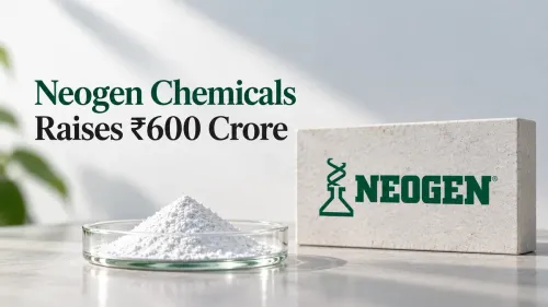 neogen chemicals raises 600 crore qip shares gain 102 percent 2026 Neogen Chemicals Raises ₹600 Crore In First QIP As Issue Gets 6.5 Times Subscription, Stock Doubles In 2026
