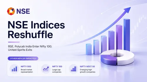 NSE Indices Reshuffle: BSE, Polycab India Enter Nifty 100; United Spirits Exits
