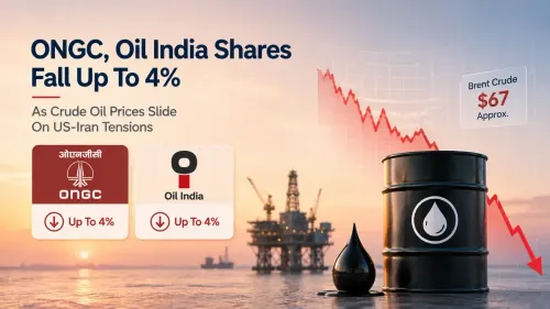 ONGC, Oil India Shares Fall Up To 4% As Crude Oil Prices Slide On US-Iran Tensions